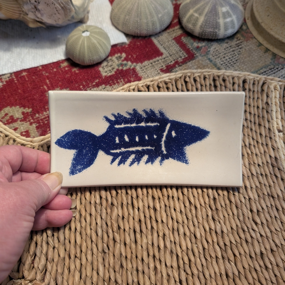 Vintage Asian Small Fish Dish